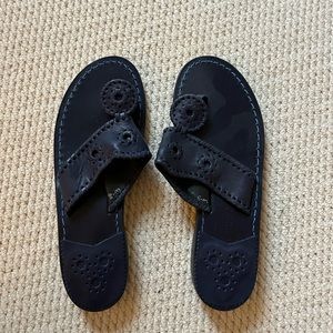 Jack Rogers, worn once, size 8, navy blue